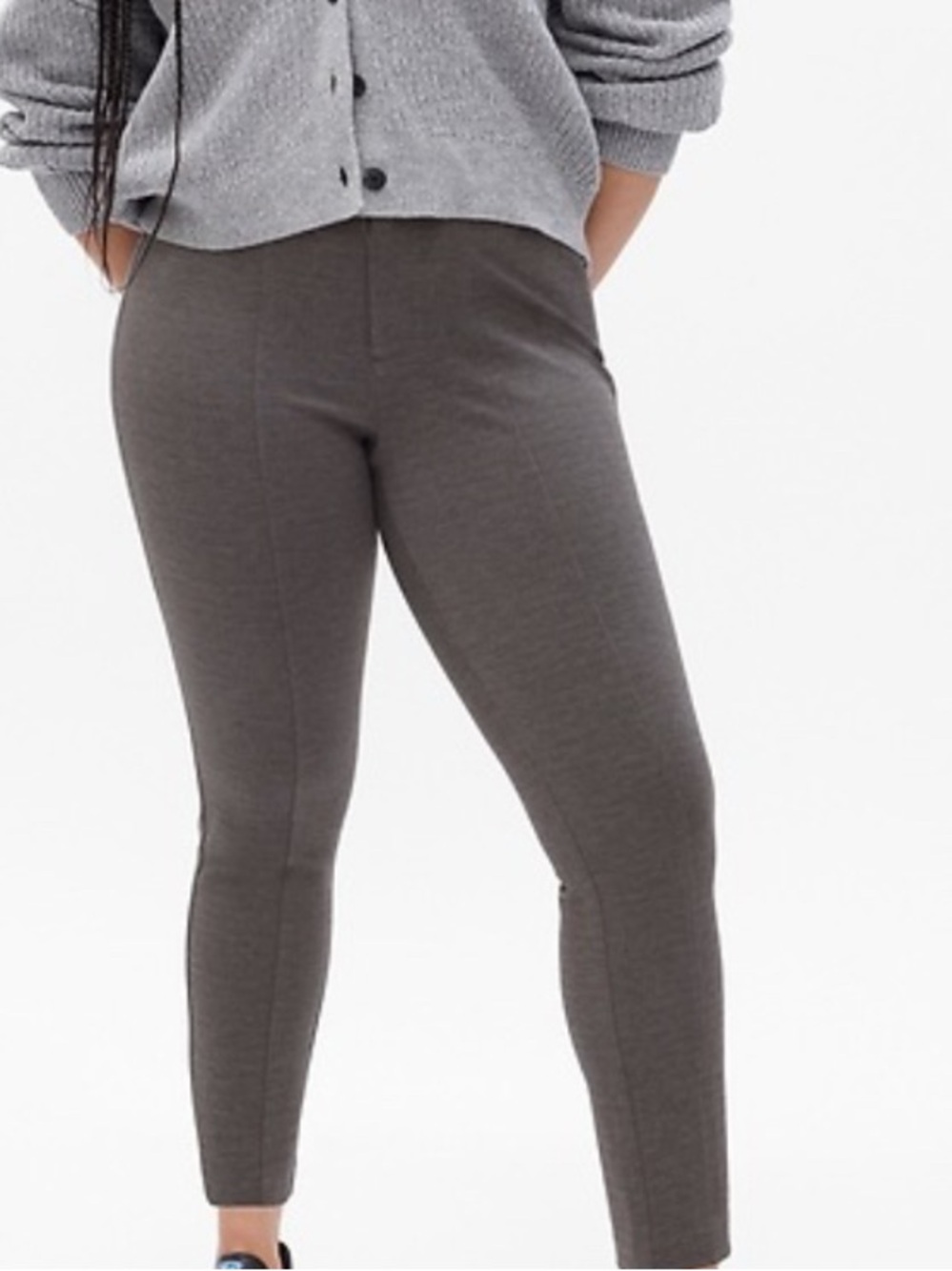 GAP High Rise Double Knit Skinny Ponte Pants Gray Women’s 16P 16 Petite